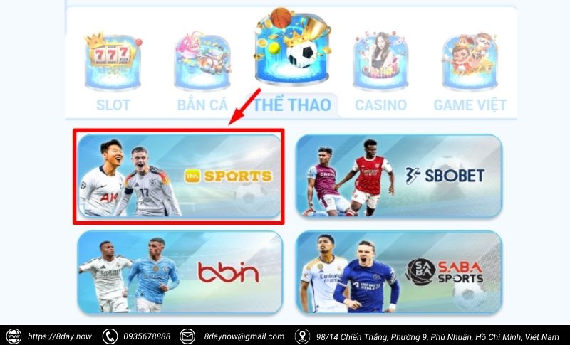 IM Thể Thao 8Day - Cá cược xanh chín, tỷ lệ hấp dẫn 6 Cac buoc tham gia ca cuoc the thao tai IM The Thao 8Day - Buoc 2
