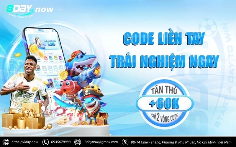 Chương trình khuyến mãi "Code Liền Tay - Trải Nghiệm Ngay" tại 8DAY 1 khuyen mai 8day code lien tay trai nghiem ngay